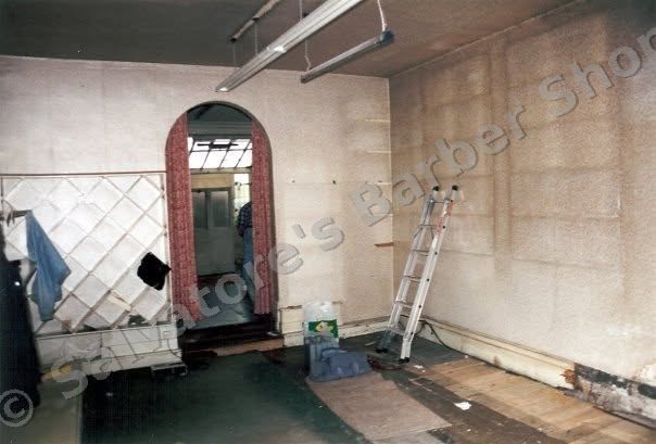 Inside the empty shop at 125 Coldharbour Road before the refurbishment — 1992