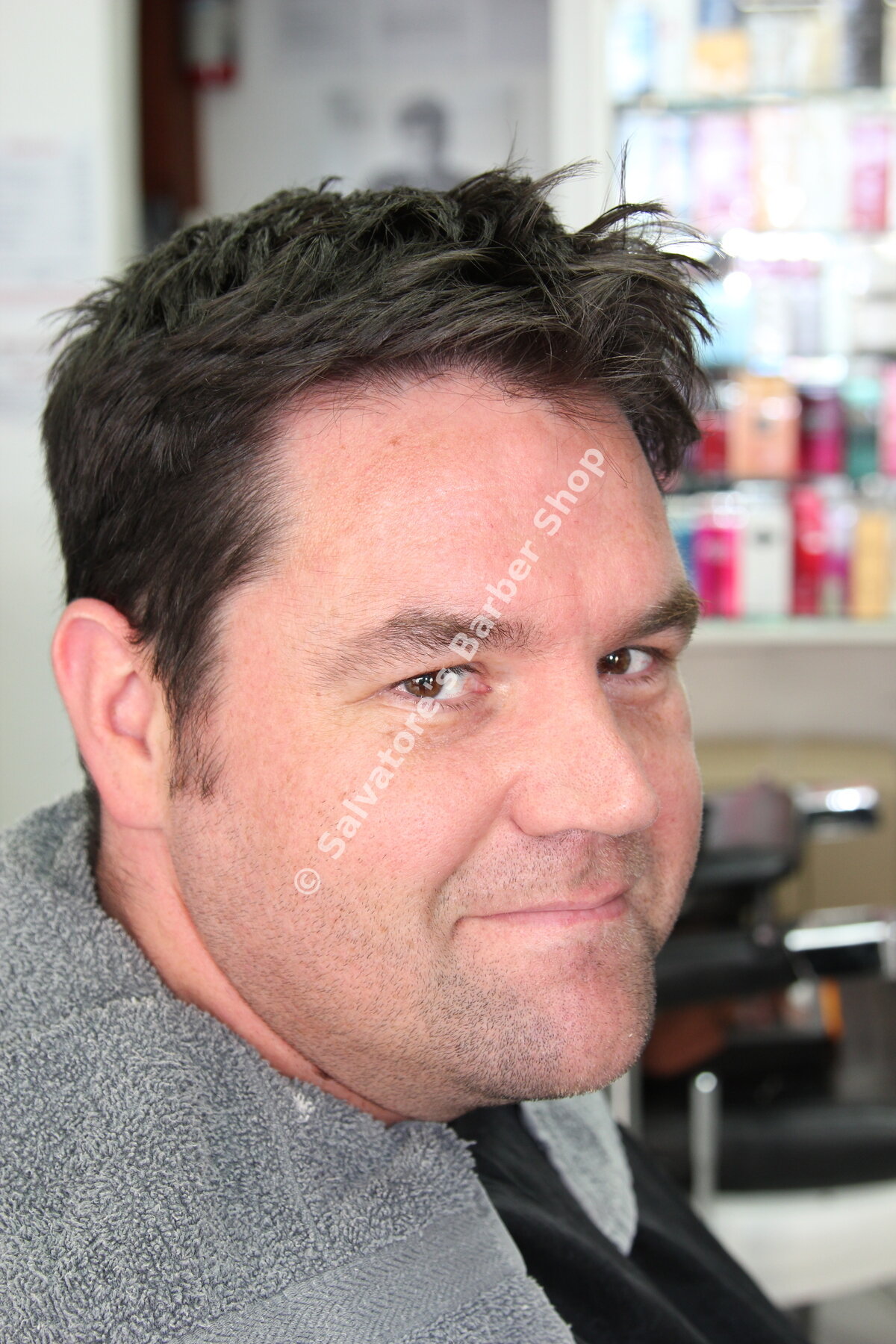 Before hair colour transformation at Salvatore's Barber Shop Bristol