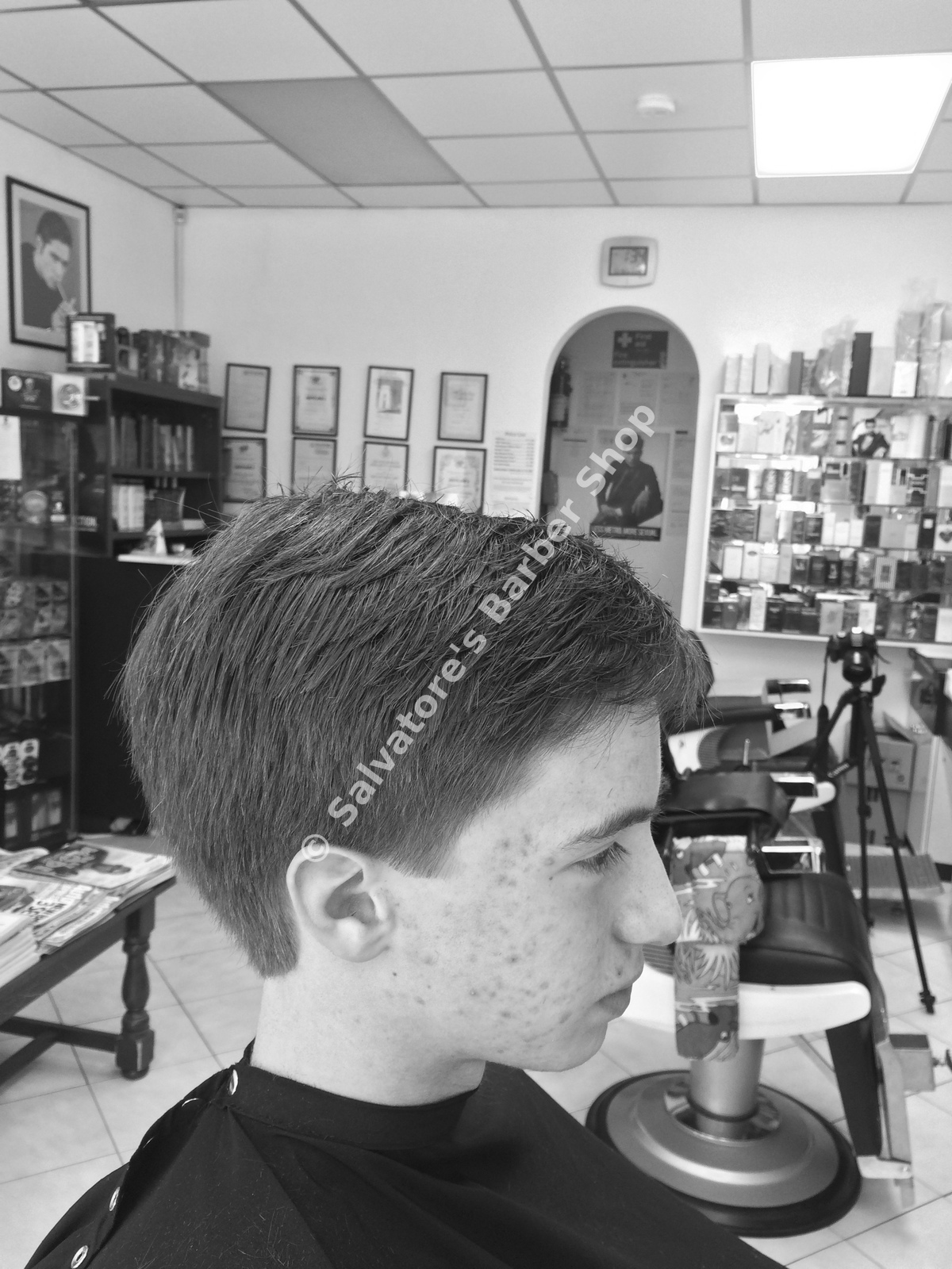 Crop haircut by Salvatore's Barber Shop Bristol