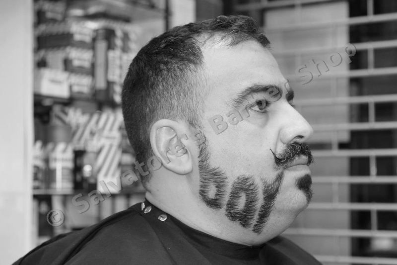 Movember 2014 — BARBER carved in beard side view